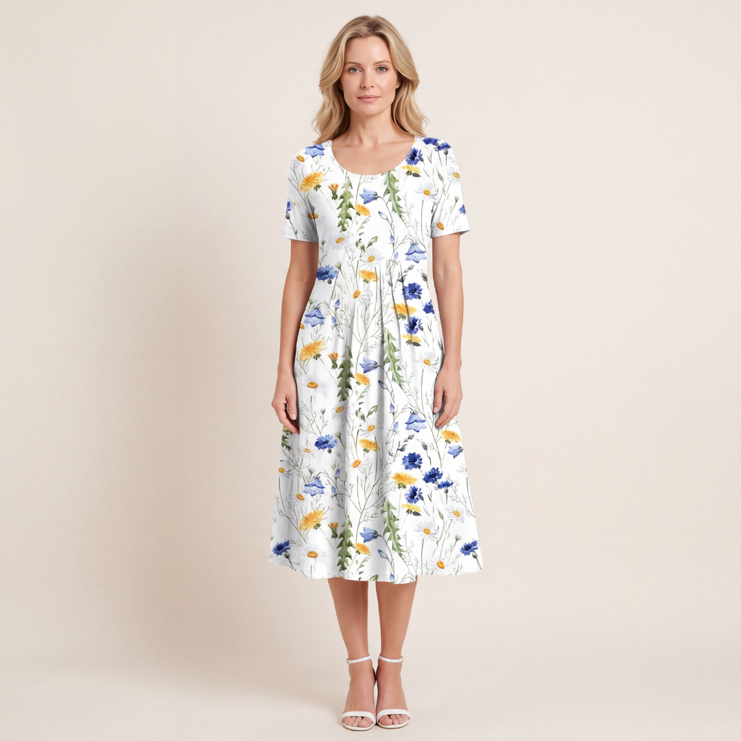 GEORGINA | ELEGANT DRESS WITH TUMMY COVERAGE