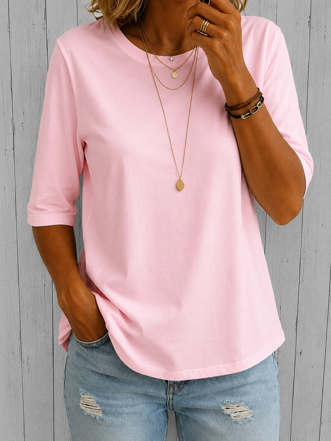 Sienna | Relaxed Everyday Half-Sleeve Tee