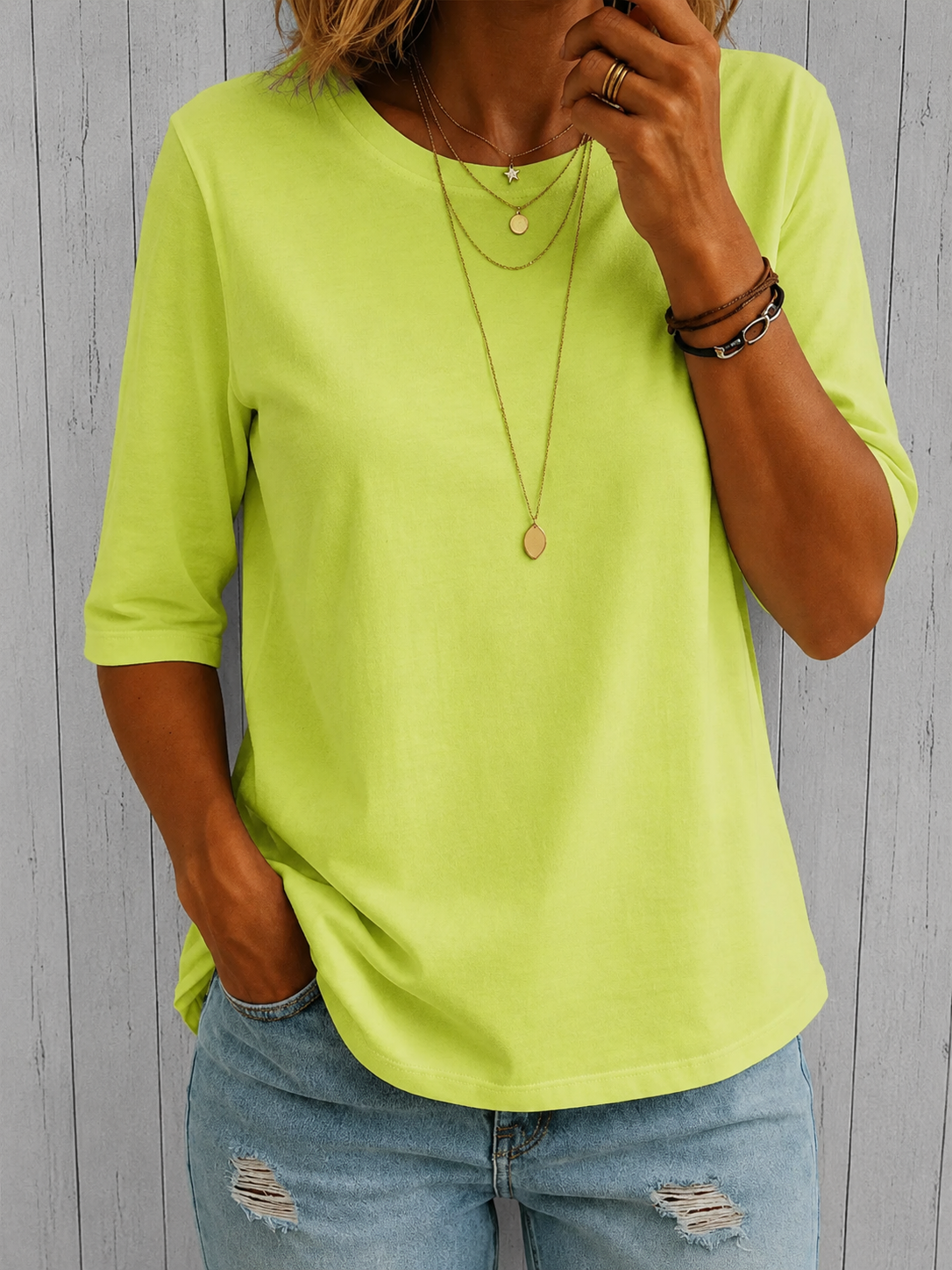 Sienna | Relaxed Everyday Half-Sleeve Tee