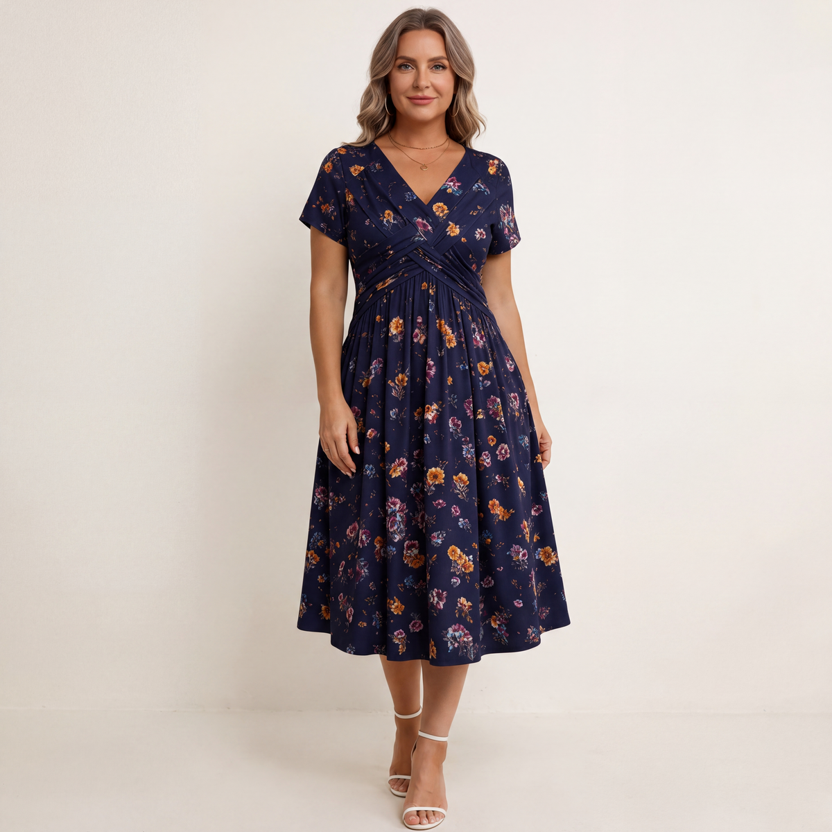 Theresa™ Floral Twist Waist Dress