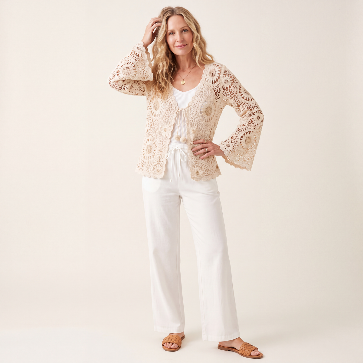 Elora Crochet Cardigan
