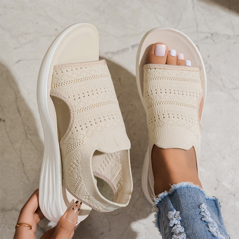 Zina™ Breathable Knit Platform Sandals