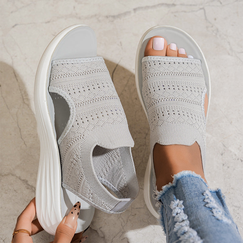 Zina™ Breathable Knit Platform Sandals