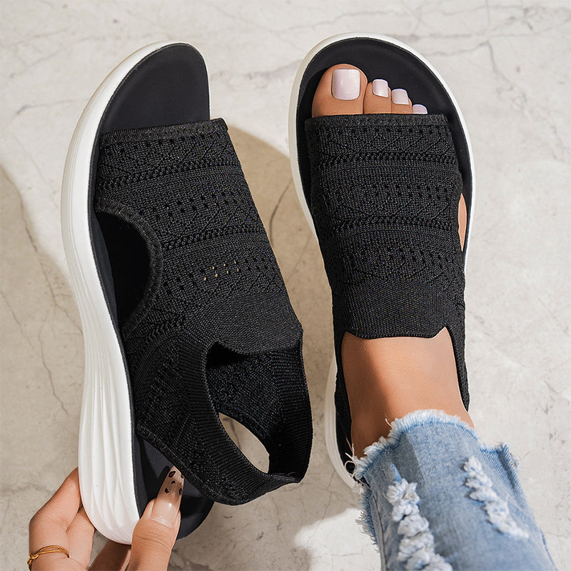 Zina™ Breathable Knit Platform Sandals