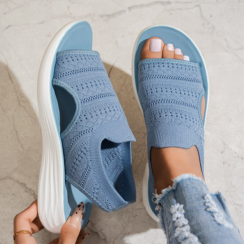 Zina™ Breathable Knit Platform Sandals