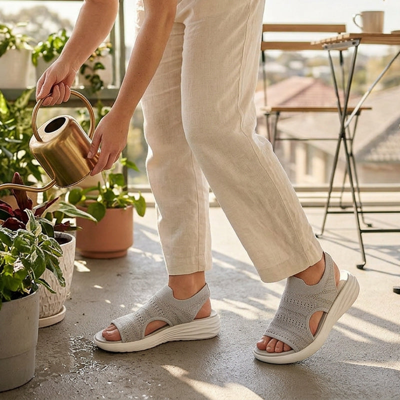 Zina™ Breathable Knit Platform Sandals